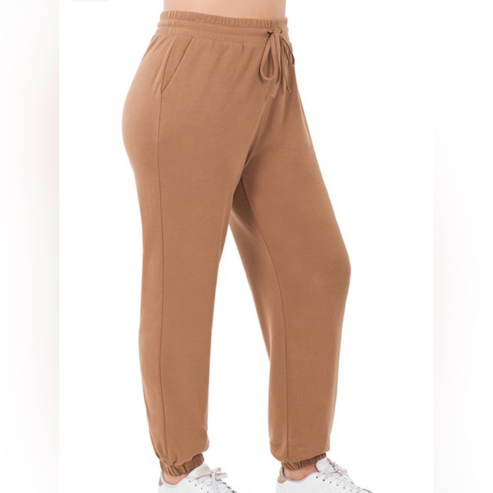 Deep caramel joggers
